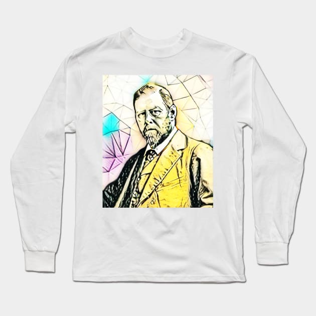 Bram Stoker Portrait | Bram Stoker Artwork 3 Long Sleeve T-Shirt by JustLit